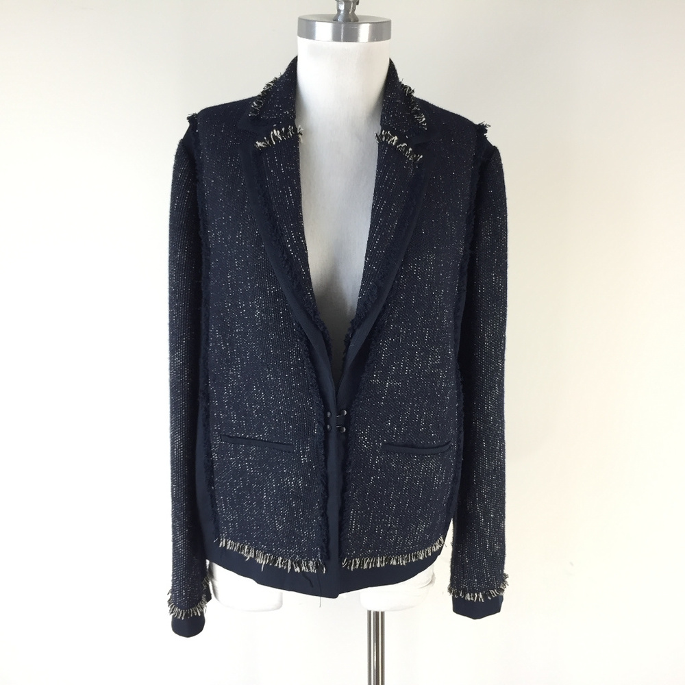 Vince L Soft Boucle Jacket blazer Blue blazer